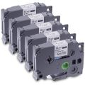 5-Pack Label Maker Tape for Brother TZe-231 TZ-231 Laminated P-Press Label Maker Tape, for Model PT D200 D210 H100 1880. 