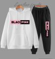 Blackpink Printed Fleece Full Sleeves Pull Over Hoodie & Trouser For Women & Girls. 