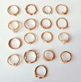 Golden finger ring set 17 in one FUL Set. 