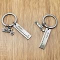 【Topnotch Store】Oeinin Simple Keychain Be Safe I Need You with Me Man Key Holder Bag Unisex Silver Color Alloy Key Chain Pendant Porte. 