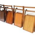 Tea trolley Folding Tea Trolley Beach Wood With Wheels. 