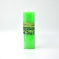 Green Tea Size 2x6 inch Pillar Wax Scented /Aroma Candle. 