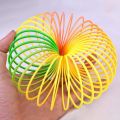 Rainbow spring toy -Plastic Magic Slinky Rainbow Spring Toy - Children Special Colorful Rainbow Spring. 