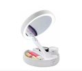 Foldable Mirror Light Makeup Mirror Double Sided LED Mirror 10x magnification Vanity Folding Mirror Power Source USB or AA Battery. 