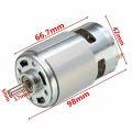 775 12V DC Motor – High Torque, Low Noise RS775 Motor with Ball Bearings (6000 RPM). 