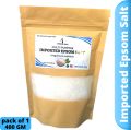 Epsom Salt 400 gram  IMPORTED/multi-purpose Epsom Salt With Crystals For Plants,bath,muscle pain,Remove foot odor 400 Grams Pack. 