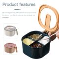 4 Grid Spice Jar Seasoning spice Container Square Pepper Pot Box Spice Rack Kitchen Storage. 