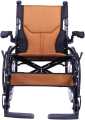 Lightweight Foldable Wheelchair| Portable Wheelchair| with Flip-Up Armrest & Footrest By Elite Healthcare. 