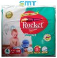 Rocket Premium Diapers Size-4 Large 80-Pcs. 