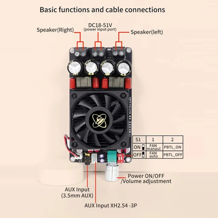 XY-AP3002%20Pure%20Rear%20Digital%20Amplifier%20Board%20TPA3255%20High%20Power%20300W%20*%202%20Bridge%20Single%20Channel%20600W%20No%20POP%20Power%20Supply%20-%20Image%203