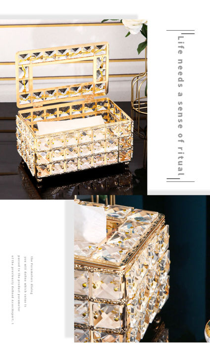 Enclave%20Golden%20Tissue%20Box%20luxury%20Crystal%20Stones%20Box%20For%20Vanity%20Dresser%20Table%20Home%20Decor%20(Gold)%20-%20Image%202