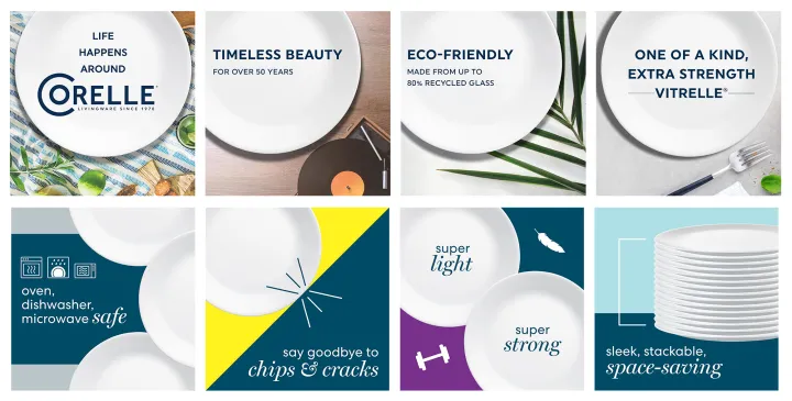 Corelle%C2%AE%20Square%20Pure%20White%20Crockery%20Plates%20(Open%20Stock)%20-%20Image%208