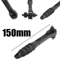 1 Piece Drill Chuck Key Ratchet Spanner Wrench Hand Drill Chuck Key Drill Electric Ratchet Wrench 2 in 1 Black. 