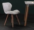 Elegant Modern Dining Chair with Wooden Legs and Polypropylene Molded Seat - New. 