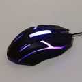 7 Colors LED Gaming Mouse - RGB BREATHING EFFECT - USB Wired Optical For PC / Laptop - Pro RGB 7 LED Sensor - Black - 7 Colours LED. 