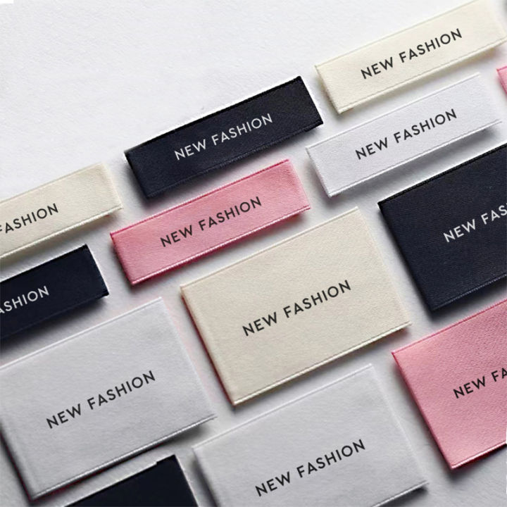 Custom Polyester Label Personalized Brand Labels Soft Cotton Tags personalise text Logo Washable Tags