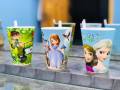 Glass - Straw Glass (Pack of 2) - Juice Glass with Straw - Kids Straw Glass - Kids Juice Glass - Pipe Glass without Cover - Anna Elsa Glass - Sofia Glass - Ben 10 Glass. 