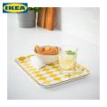 IKEA Tray, patterned white/light yellow, 20x28 cm. 
