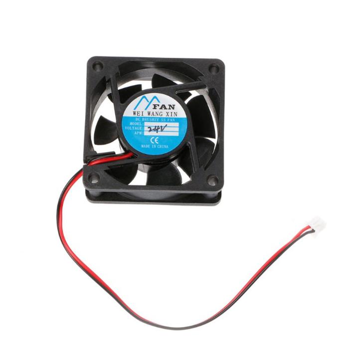 btsg 60mm60mm25mm DC 12V 24V 2-Pin Cooler Brushless PC CPU Case Cooling ...