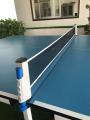 Retractable Table Tennis Ping Pong Net Rack - Black. 