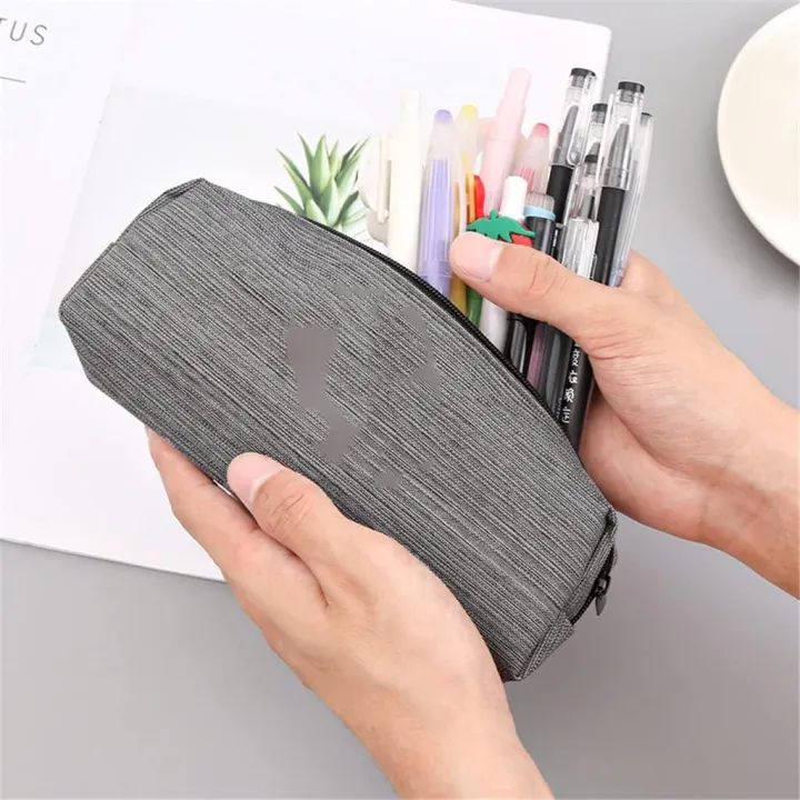 Mango%20Tech%20Journey%20Pencil%20Case%20Waterproof%20Large%20Capacity%20School%20Supplies%20Stationery%20Storage%20For%20Girls%20Boys%20-%20Grey%20-%20Image%202