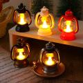 Small Oil Lamp Electric Lamp Durable Retro Led Oil Lantern Beautiful Multifunctional Night with Warm Light Xmas Decoration Fine Workmanship Oil Lamp. 
