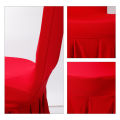 Thickened solid color elastic hotel wedding celebration cover, all inclusive banquet chair cover. 