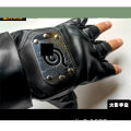 Anime Peripheral Konoha Logo Kakashi Gloves COSPLAY Props Ninja Akatsuki Leather Gloves. 