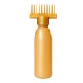 Hair Oil Bottle With Comb - Best For Dandruff & Hair Fall - Anti Lice Comb - Imported Multipurpose Applicator - Hair Oil Selfie Bottle - Hair Dye Bottle - Root Comb Applicator Bottle - Best Professional Hair Oil Applicator Bottle 130ml. 