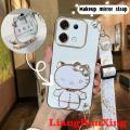 Casing Infinix zero 30 5G Infinix zero 30 4G phone case softcase electroplated silicone shockproof cover new design hanging neck crossbody lanyard for girls with Holder back cover wdktm02. 