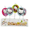 Hello Kitty Candles - Cake Decoration Candles - Multi Colors - Girls Theme - Pack Of 5 Candles. 