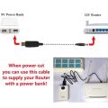 USB 5V to 12V voltage booster jack PTCL router Power cable. 