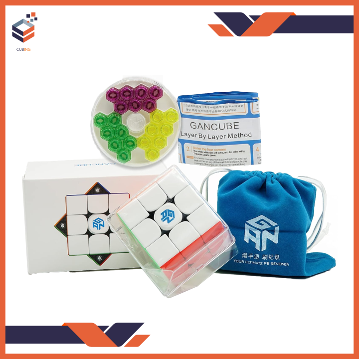 GAN 356 M Magnetic Magic Speed Cube Gan cube Stickerless GAN356M Magnets Professional gan356 m Puzzle GAN Cube