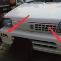 2 pieces Mehran Special Bumper Fog Lights with indicators and Top Quality Double Color Projectors.. 