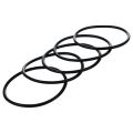 5Pcs 66mm x 60mm x 3mm Mechancal Black Rubber O Rng Ol Seal Gaskets. 