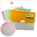Learning supplies A4 portable Organ Bag Folder Multi-layer  Folder a4 Storage Bag  Color Random Delivery  Concise Design Pastic Material Hard Durable. 