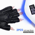 2pcs Anti Uv Rays Protect Gloves Nail Gloves Led Lamp Nail Uv Protection Glove MJ. 