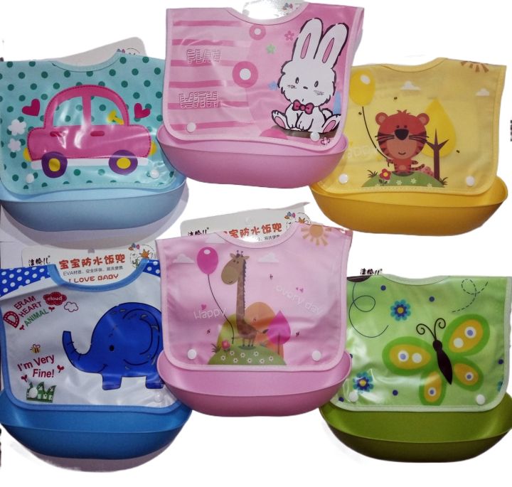 Waterproof%20Baby%20Bib%20%20-%20Plastic%20Sheet%20Bib%20with%20Pocket%20(Toddler%20Bib%20with%20Detachable%20Pocket)%20-%201%20Piece%20-%20Image%203