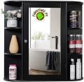 eDecor Amazing Bathroom Wall Cabinet with 1 Mirror Door, Wood Organize Cupboard with Shelf (Customize). 