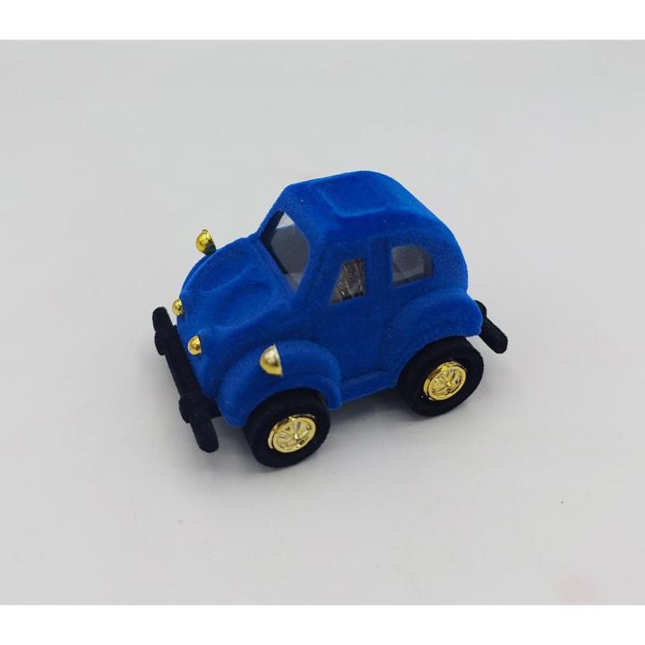 CARS THEME RING HOLDER IN VELVET BLUE COLOR