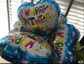 HAPPY BIRTHDAY HEART SHAPE FOIL BALLOON ( 18 INCH FOIL BALLOON ). 