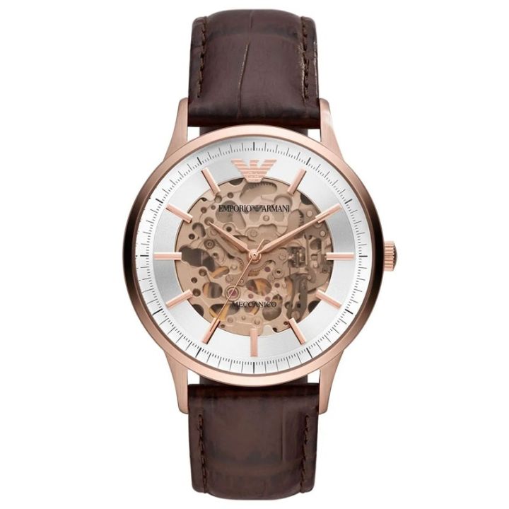 Emporio Armani AR60039 Leather Strap Wrist Automatic Watch For Men