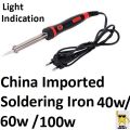Soldering Iron 40W/60W/100W Watts With Indication Light Solder Iron 220V AC. 