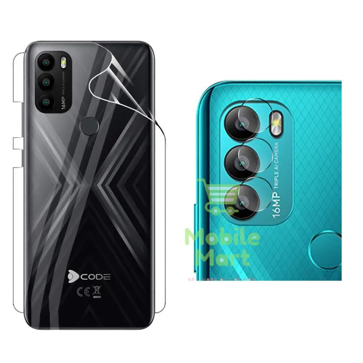 D Code Camera Dcode Bold Transparent Hydrogel Back Skin Soft Flexible Film + Crystal ...