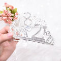 Birthday Party Decorations Adult Birthday Princess Crown Headband Crystal Tiara 18 21 30 40 50 60 Women Crown Hair Accessories. 