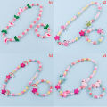 Kids children cartoon beads necklace jewelry girls gift. 