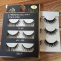 3D Eyelashes for Beauty Makeup (3 Pair). 