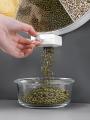 6 compartment Food Grains Storage Grids Box Wall-mounted Rotate Storage. 