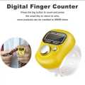 Pack of Three Mini Hand Held Finger Ring Tasbeeh Portable Digital LCD Zikr Tasbeeh Tally Counter Clicker - Mini Handheld Finger Ring Design. 