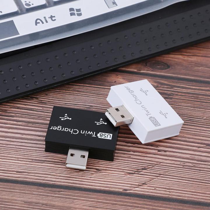 1-to-2 port usb 2.0 male usb dual splitter hub cord adapter converter